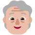 Older Person: Medium-light Skin Tone Emoji Copy Paste ― 🧓🏼 - microsoft