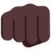 Oncoming Fist: Dark Skin Tone Emoji Copy Paste ― 👊🏿 - microsoft