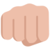 Oncoming Fist: Medium-light Skin Tone Emoji Copy Paste ― 👊🏼 - microsoft