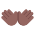 Open Hands: Medium-dark Skin Tone Emoji Copy Paste ― 👐🏾 - microsoft