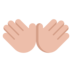 Open Hands: Medium-light Skin Tone Emoji Copy Paste ― 👐🏼 - microsoft