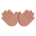 Open Hands: Medium Skin Tone Emoji Copy Paste ― 👐🏽 - microsoft