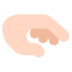 Palm Down Hand: Light Skin Tone Emoji Copy Paste ― 🫳🏻 - microsoft