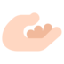 Palm Up Hand: Light Skin Tone Emoji Copy Paste ― 🫴🏻 - microsoft