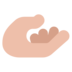 Palm Up Hand: Medium-light Skin Tone Emoji Copy Paste ― 🫴🏼 - microsoft
