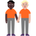 People Holding Hands: Dark Skin Tone, Medium-light Skin Tone Emoji Copy Paste ― 🧑🏿‍🤝‍🧑🏼 - microsoft