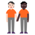 People Holding Hands: Light Skin Tone, Dark Skin Tone Emoji Copy Paste ― 🧑🏻‍🤝‍🧑🏿 - microsoft