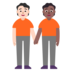 People Holding Hands: Light Skin Tone, Medium-dark Skin Tone Emoji Copy Paste ― 🧑🏻‍🤝‍🧑🏾 - microsoft