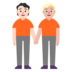 People Holding Hands: Light Skin Tone, Medium-light Skin Tone Emoji Copy Paste ― 🧑🏻‍🤝‍🧑🏼 - microsoft