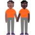 People Holding Hands: Medium-dark Skin Tone, Dark Skin Tone Emoji Copy Paste ― 🧑🏾‍🤝‍🧑🏿 - microsoft