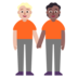 People Holding Hands: Medium-light Skin Tone, Medium-dark Skin Tone Emoji Copy Paste ― 🧑🏼‍🤝‍🧑🏾 - microsoft
