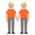 People Holding Hands: Medium-light Skin Tone Emoji Copy Paste ― 🧑🏼‍🤝‍🧑🏼 - microsoft