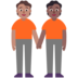 People Holding Hands: Medium Skin Tone, Medium-dark Skin Tone Emoji Copy Paste ― 🧑🏽‍🤝‍🧑🏾 - microsoft