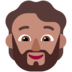 Person: Medium Skin Tone, Beard Emoji Copy Paste ― 🧔🏽 - microsoft
