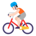 Person Biking: Light Skin Tone Emoji Copy Paste ― 🚴🏻 - microsoft