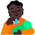 Person Feeding Baby: Dark Skin Tone Emoji Copy Paste ― 🧑🏿‍🍼 - microsoft