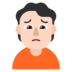 Person Frowning: Light Skin Tone Emoji Copy Paste ― 🙍🏻 - microsoft