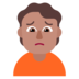 Person Frowning: Medium Skin Tone Emoji Copy Paste ― 🙍🏽 - microsoft