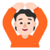 Person Gesturing OK: Light Skin Tone Emoji Copy Paste ― 🙆🏻 - microsoft