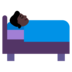 Person In Bed: Dark Skin Tone Emoji Copy Paste ― 🛌🏿 - microsoft