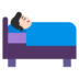 Person In Bed: Light Skin Tone Emoji Copy Paste ― 🛌🏻 - microsoft