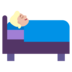 Person In Bed: Medium-light Skin Tone Emoji Copy Paste ― 🛌🏼 - microsoft