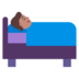 Person In Bed: Medium Skin Tone Emoji Copy Paste ― 🛌🏽 - microsoft