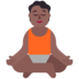 Person In Lotus Position: Medium-dark Skin Tone Emoji Copy Paste ― 🧘🏾 - microsoft