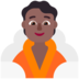 Person In Steamy Room: Medium-dark Skin Tone Emoji Copy Paste ― 🧖🏾 - microsoft