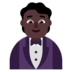 Person In Tuxedo: Dark Skin Tone Emoji Copy Paste ― 🤵🏿 - microsoft