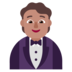 Person In Tuxedo: Medium Skin Tone Emoji Copy Paste ― 🤵🏽 - microsoft