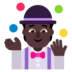 Person Juggling: Dark Skin Tone Emoji Copy Paste ― 🤹🏿 - microsoft