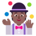 Person Juggling: Medium-dark Skin Tone Emoji Copy Paste ― 🤹🏾 - microsoft