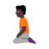 Person Kneeling: Dark Skin Tone Emoji Copy Paste ― 🧎🏿 - microsoft