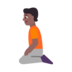 Person Kneeling: Medium-dark Skin Tone Emoji Copy Paste ― 🧎🏾 - microsoft