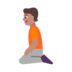 Person Kneeling: Medium Skin Tone Emoji Copy Paste ― 🧎🏽 - microsoft