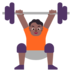 Person Lifting Weights: Medium-dark Skin Tone Emoji Copy Paste ― 🏋🏾 - microsoft