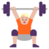 Person Lifting Weights: Medium-light Skin Tone Emoji Copy Paste ― 🏋🏼 - microsoft