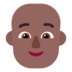 Person: Medium-dark Skin Tone, Bald Emoji Copy Paste ― 🧑🏾‍🦲 - microsoft