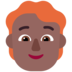 Person: Medium-dark Skin Tone, Red Hair Emoji Copy Paste ― 🧑🏾‍🦰 - microsoft