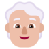 Person: Medium-light Skin Tone, White Hair Emoji Copy Paste ― 🧑🏼‍🦳 - microsoft