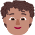 Person: Medium Skin Tone, Curly Hair Emoji Copy Paste ― 🧑🏽‍🦱 - microsoft