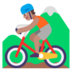 Person Mountain Biking: Medium Skin Tone Emoji Copy Paste ― 🚵🏽 - microsoft