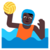 Person Playing Water Polo: Dark Skin Tone Emoji Copy Paste ― 🤽🏿 - microsoft