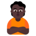 Person Pouting: Dark Skin Tone Emoji Copy Paste ― 🙎🏿 - microsoft