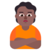 Person Pouting: Medium-dark Skin Tone Emoji Copy Paste ― 🙎🏾 - microsoft