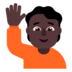 Person Raising Hand: Dark Skin Tone Emoji Copy Paste ― 🙋🏿 - microsoft