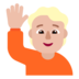 Person Raising Hand: Medium-light Skin Tone Emoji Copy Paste ― 🙋🏼 - microsoft