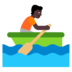 Person Rowing Boat: Dark Skin Tone Emoji Copy Paste ― 🚣🏿 - microsoft