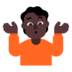 Person Shrugging: Dark Skin Tone Emoji Copy Paste ― 🤷🏿 - microsoft